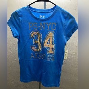 NWT P.S. Aeropostale blue girl top